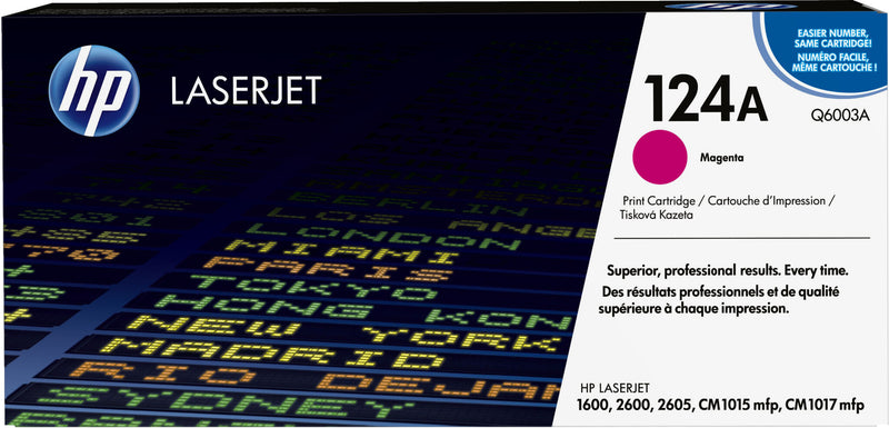 HP Original 124A LaserJet-tonerpatron, magenta
