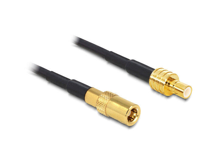 DeLOCK 88732 koaxial kabel RG-174 0,5 m SMB Sort