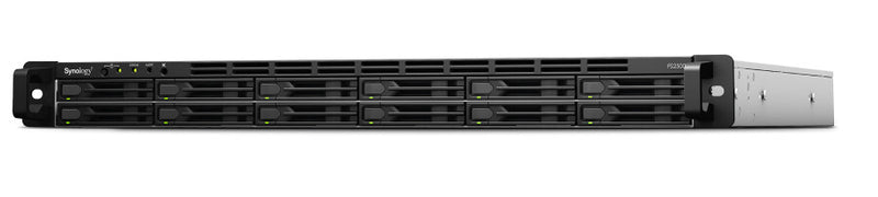 Synology FlashStation FS2500 NAS & lagringsserver Stativ (1U) Ryzen Embedded V1780B 8 GB DDR4 0 TB Sort, Grå