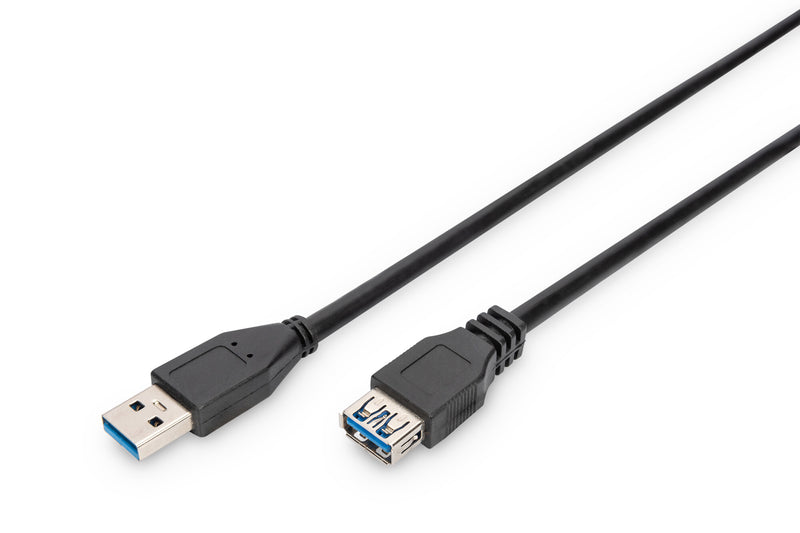 Digitus AK-300203-018-S USB-kabel USB 3.2 Gen 1 (3.1 Gen 1) 1,8 m USB A Sort
