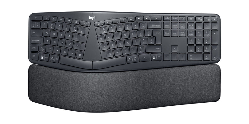 Logitech ERGO K860 tastatur Kontor Bluetooth QWERTY US International Grafit