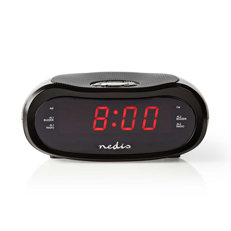 Nedis CLAR001BK vækkeur Digital alarmur Sort