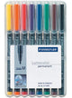 Staedtler 317 WP8 speedmarker Sort, Blå, Brun, Grøn, Orange, Rød, Violet, Gul 8 stk