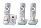 Panasonic KX-TG6823 DECT telefon Nummervisning Sølv, Hvid