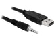 DeLOCK USB 2.0/3.5 mm 1.8m lydkabel 1,8 m 3.5mm Sort