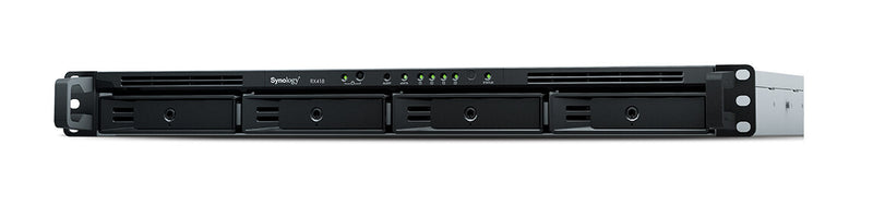 Synology RX418 disk array 0 TB Stativ (1U) Sort, Grå