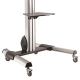 StarTech.com STNDMTV70 skærmbeslag til skiltning 190,5 cm (75") Sort, Rustfrit stål