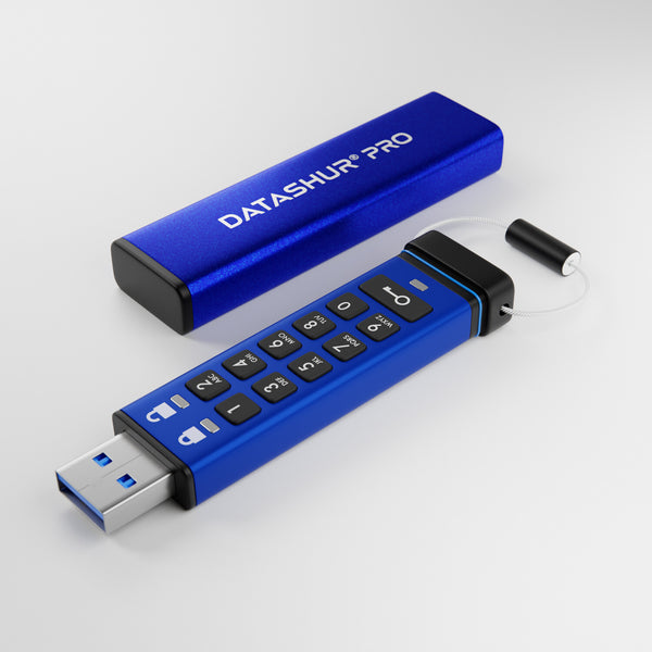 iStorage datAshur Pro USB-nøgle 128 GB USB Type-A 3.2 Gen 1 (3.1 Gen 1) Blå