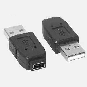 DeLOCK Gender Changer mini USB-B 5-pin USB-A Sort