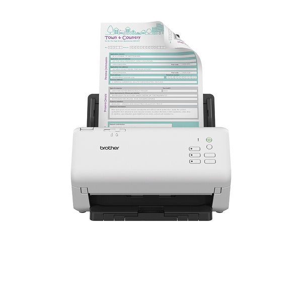 Brother ADS-4300N scanner ADF-scanner 600 x 600 dpi A4 Sort, Hvid