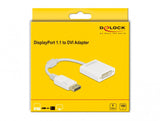 DeLOCK 61010 videokabel adapter 0,15 m DisplayPort DVI-D Hvid