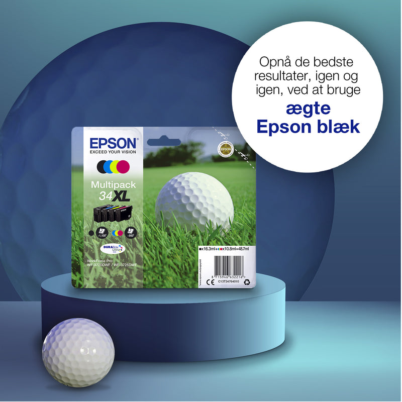 Epson Golf ball 34XL golfbold DURABrite Ultra enkeltpakke magenta blæk