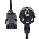 StarTech.com 713E-1M-POWER-CORD el-ledning Sort CEE7/7 C13 forbinder