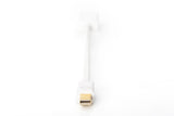 Digitus DB-340404-001-W videokabel adapter 0,15 m Mini DisplayPort HDMI Type A (Standard) Hvid