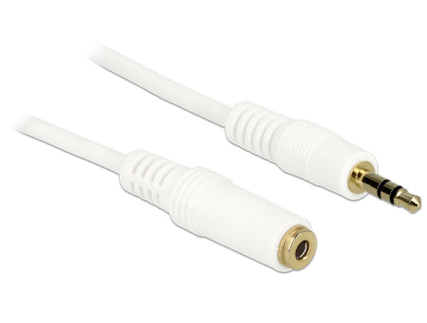 DeLOCK 83765 lydkabel 1 m 3.5mm Hvid