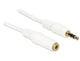 DeLOCK 83765 lydkabel 1 m 3.5mm Hvid