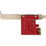 StarTech.com 2P6GR-PCIE-SATA-CARD interface-kort/adapter Intern