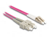 DeLOCK 87917 InfiniBand og fiberoptisk kabel 2 m LC SC Violet