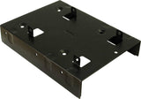 Inter-Tech 88885232 drive bay panel 2x 2,5" Kantpanel Sort