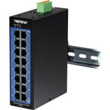 Trendnet TI-G160i Administreret L2 Gigabit Ethernet (10/100/1000) Sort