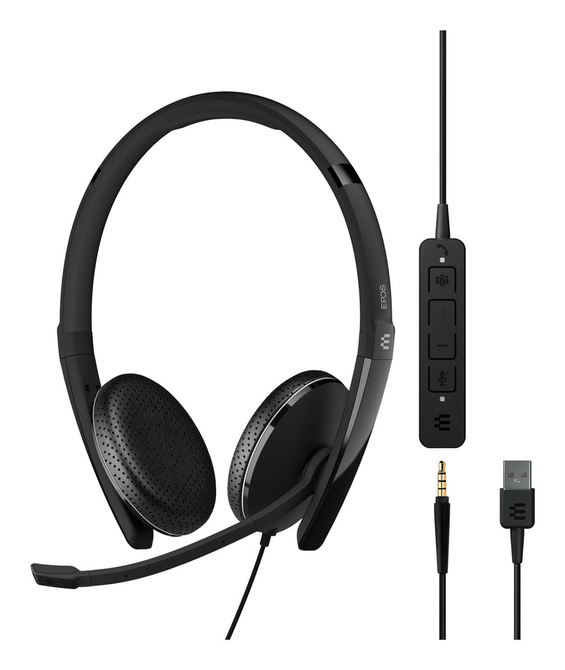 EPOS ADAPT 165T USB II Kablet Høretelefoner Sort