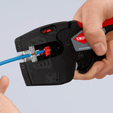 Knipex 12 72 190 kabelstripper Sort, Rød