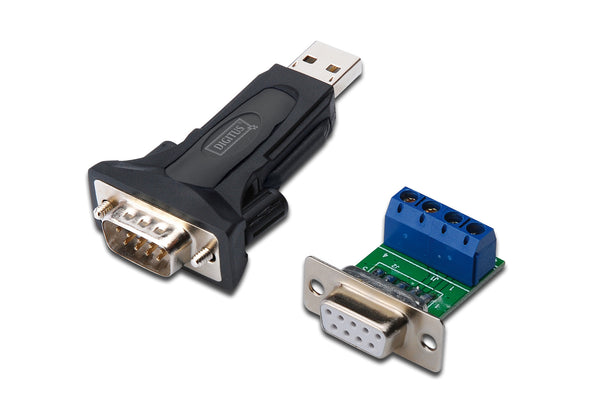 Digitus DA-70157 kabel kønsskifter USB 2.0 RS-485 Sort