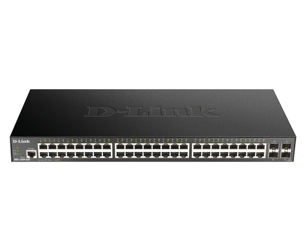 D-Link DGS-1250-52X Administreret L3 Gigabit Ethernet (10/100/1000) Sort