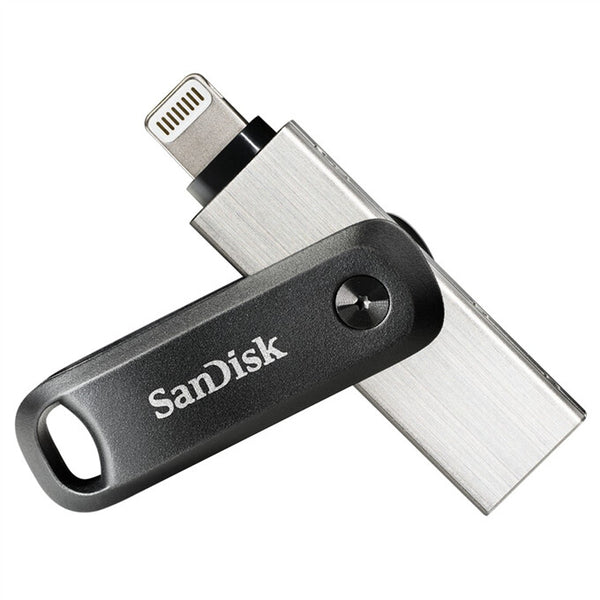 SanDisk 00183589 USB-nøgle 256 GB USB Type-A / Lightning 3.2 Gen 1 (3.1 Gen 1) Sort, Sølv