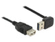 DeLOCK 2m, USB 2.0-A - USB 2.0-A USB-kabel USB A 0,48 Gbit/sek. Sort