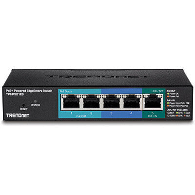 Trendnet TPE-P521ES netværksswitch Administreret Gigabit Ethernet (10/100/1000) Strøm over Ethernet (PoE) Sort