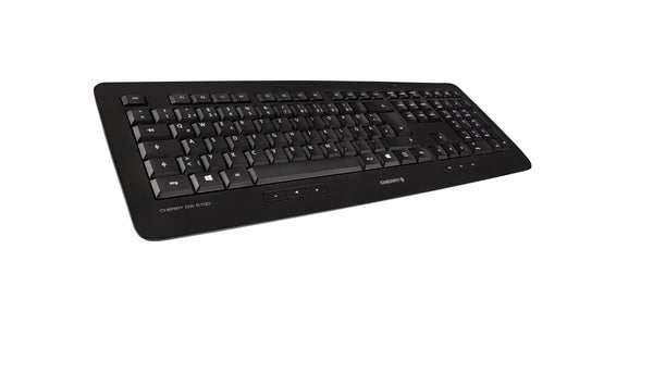 CHERRY DW 5100 tastatur Mus inkluderet Kontor RF trådløst QWERTZ Tysk Sort