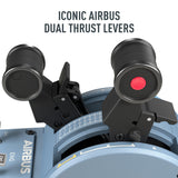Thrustmaster TCA Quadrant Airbus Edition Sort, Blå USB Flysimulator Analog/digital PC