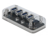 DeLOCK 64087 interface hub USB 3.2 Gen 1 (3.1 Gen 1) Micro-B 5000 Mbit/s Transparent
