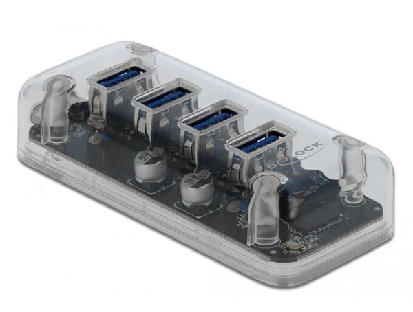 DeLOCK 64087 interface hub USB 3.2 Gen 1 (3.1 Gen 1) Micro-B 5000 Mbit/s Transparent