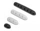 DeLOCK 18402 kabelorganisator Bord/Væg Kabelholder Sort, Hvid 4 stk