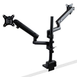 StarTech.com ARMDUALPIVOT skærmbeslag og -stativer 81,3 cm (32") Skrivebord Sort