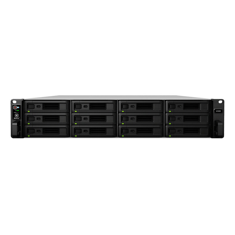 Synology Unified Controller UC3200 SAN Stativ (2U) Intel® Xeon® D D-1521 8 GB DDR4 0 TB Sort, Grå