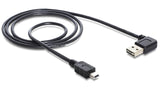 DeLOCK 2m USB 2.0 A - miniUSB m/m USB-kabel USB A Mini-USB A Sort