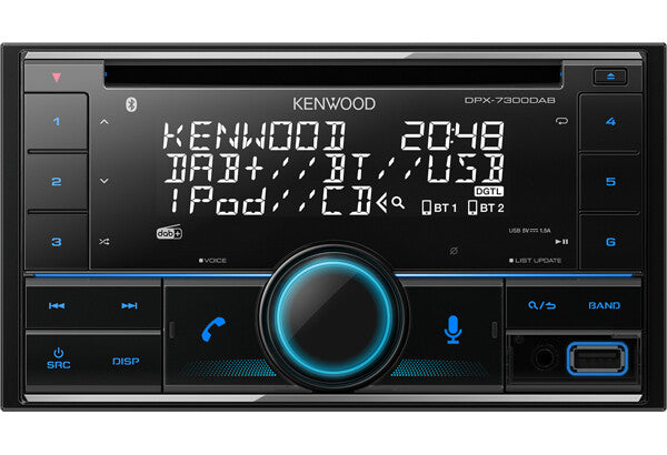 Kenwood Electronics DPX-7300DAB Sort Bluetooth
