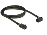 DeLOCK 83643 Serial Attached SCSI (SAS)-kabel 1 m Sort