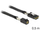 DeLOCK 83388 Serial Attached SCSI (SAS)-kabel 0,5 m Sort