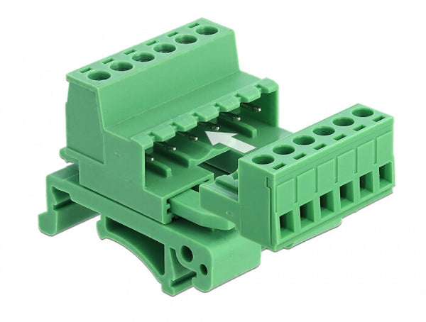 DeLOCK 66080 termisk blok 6-pin Grøn