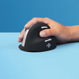 R-Go Tools Ergonomische muis R-Go HE Break met pauzesoftware, large (handlengte ≥ 185mm), rechtshandig, 3-in-1 connectie, zwart