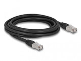 DeLOCK 80128 netværkskabel Sort 3 m Cat6a S/FTP (S-STP)