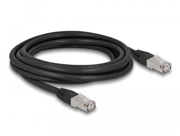DeLOCK 80128 netværkskabel Sort 3 m Cat6a S/FTP (S-STP)