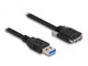 DeLOCK 87798 USB-kabel USB 3.2 Gen 1 (3.1 Gen 1) 0,5 m USB A Micro-USB B 5 Gbit/sek. Sort