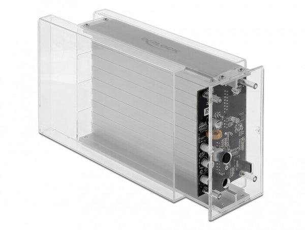 DeLOCK 42624 drevkabinet HDD/SSD kabinet Transparent 2.5/3.5"