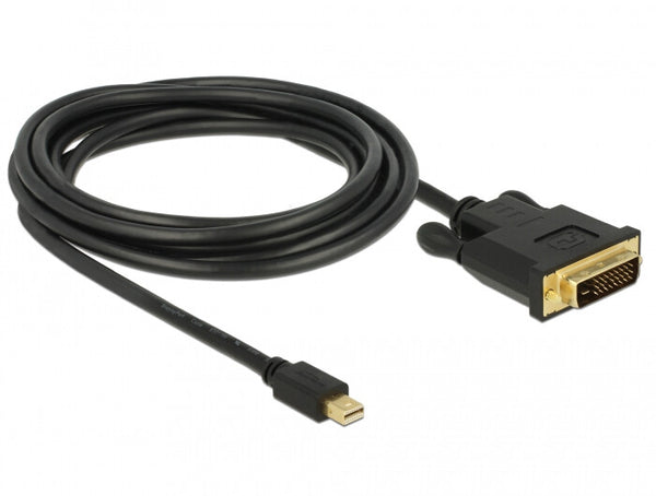 DeLOCK 83990 videokabel adapter 3 m Mini DisplayPort DVI-D Sort