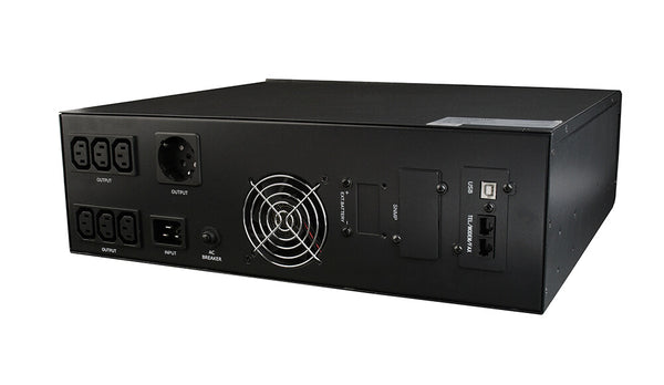 Gembird EG-UPSRACK-13 UPS-enhed Interaktivt indgangsstik 3 kVA 1800 W 7 AC stikkontakt(er)